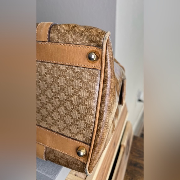 💙 Celine Macadam Coated Canvas Boston Bag - Picture 13 of 16